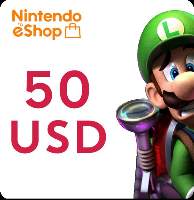 Nintendo eShop Card 50 USD USA